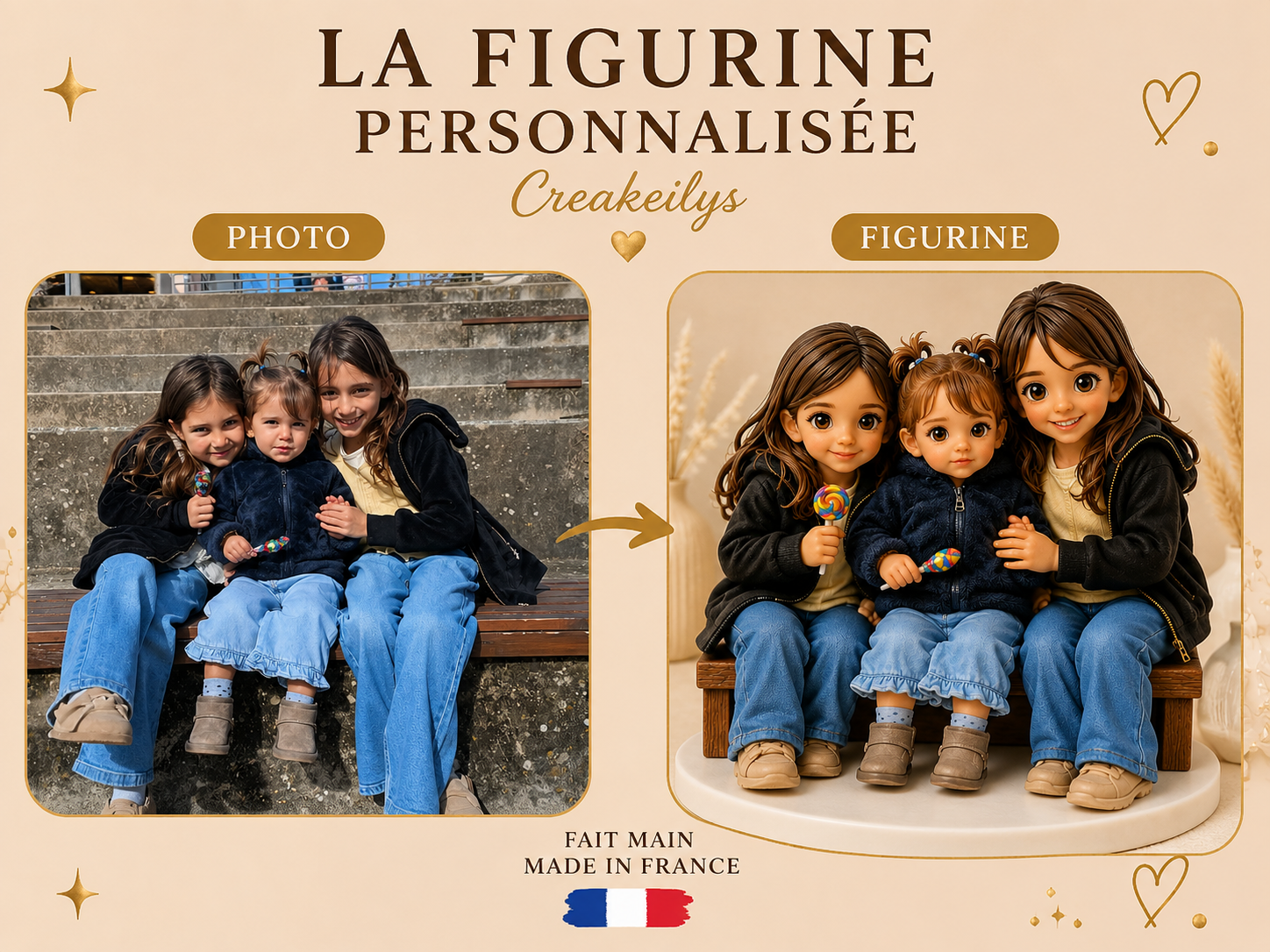 Figurine personnalisée famille